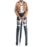 Anime Survey Corps Eren Jaeger Brown Coat Set Outfits Cosplay Costume Halloween Carnival Suit
